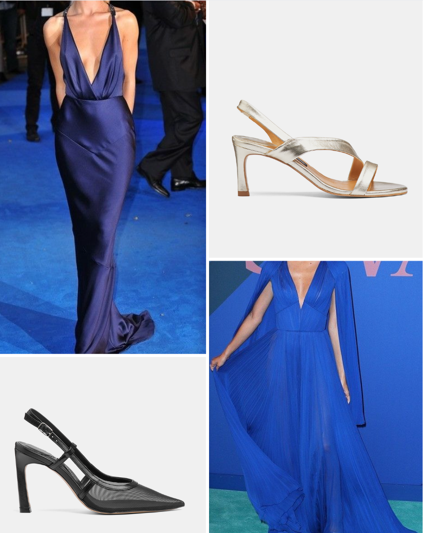 How to match a blue dress with shoes and a bag ITSHOES How to match a blue dress with shoes and a bag ITSHOES