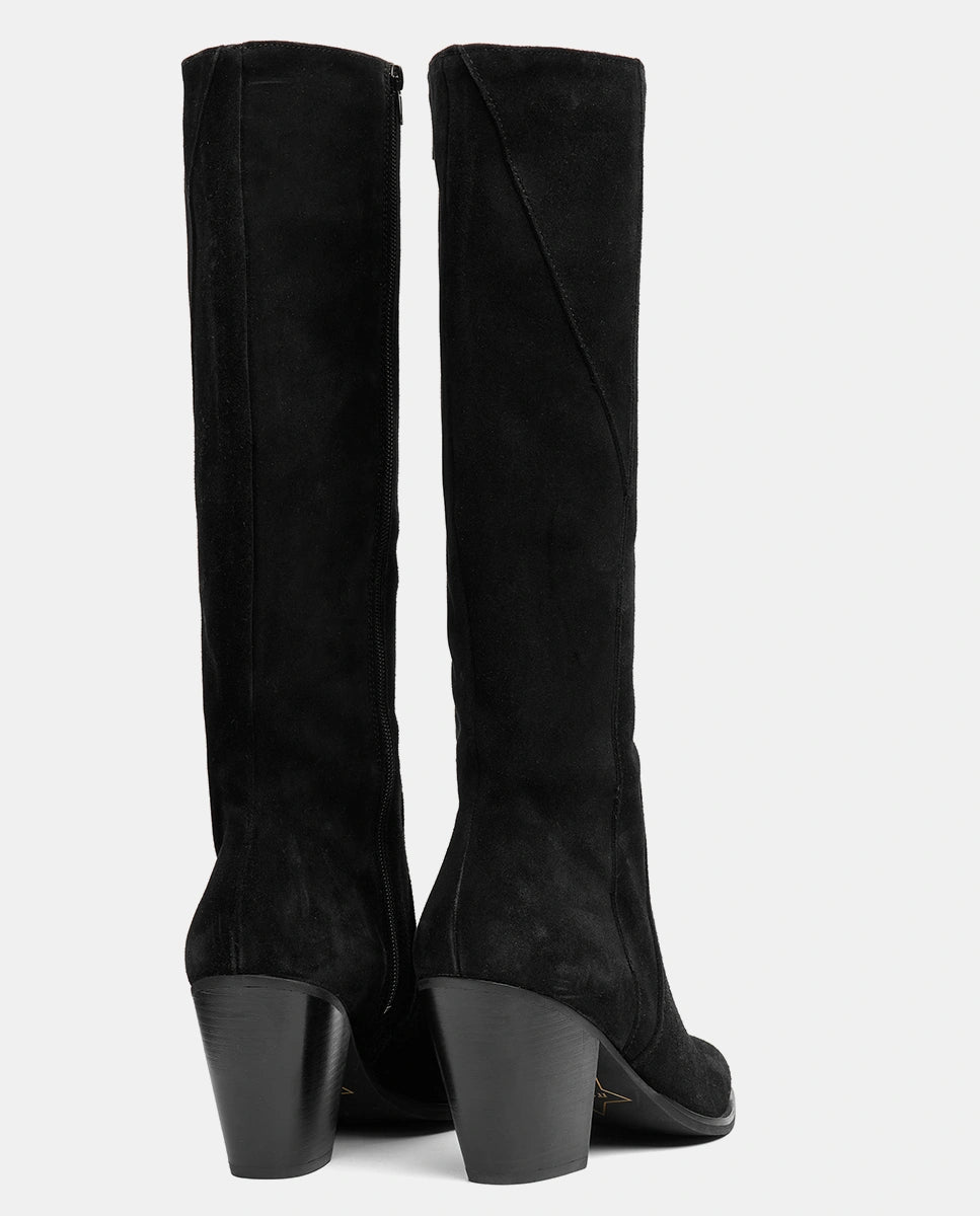 botas altas negras mujer