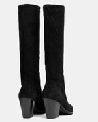 botas altas negras mujer