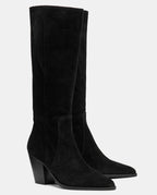 botas altas negras mujer