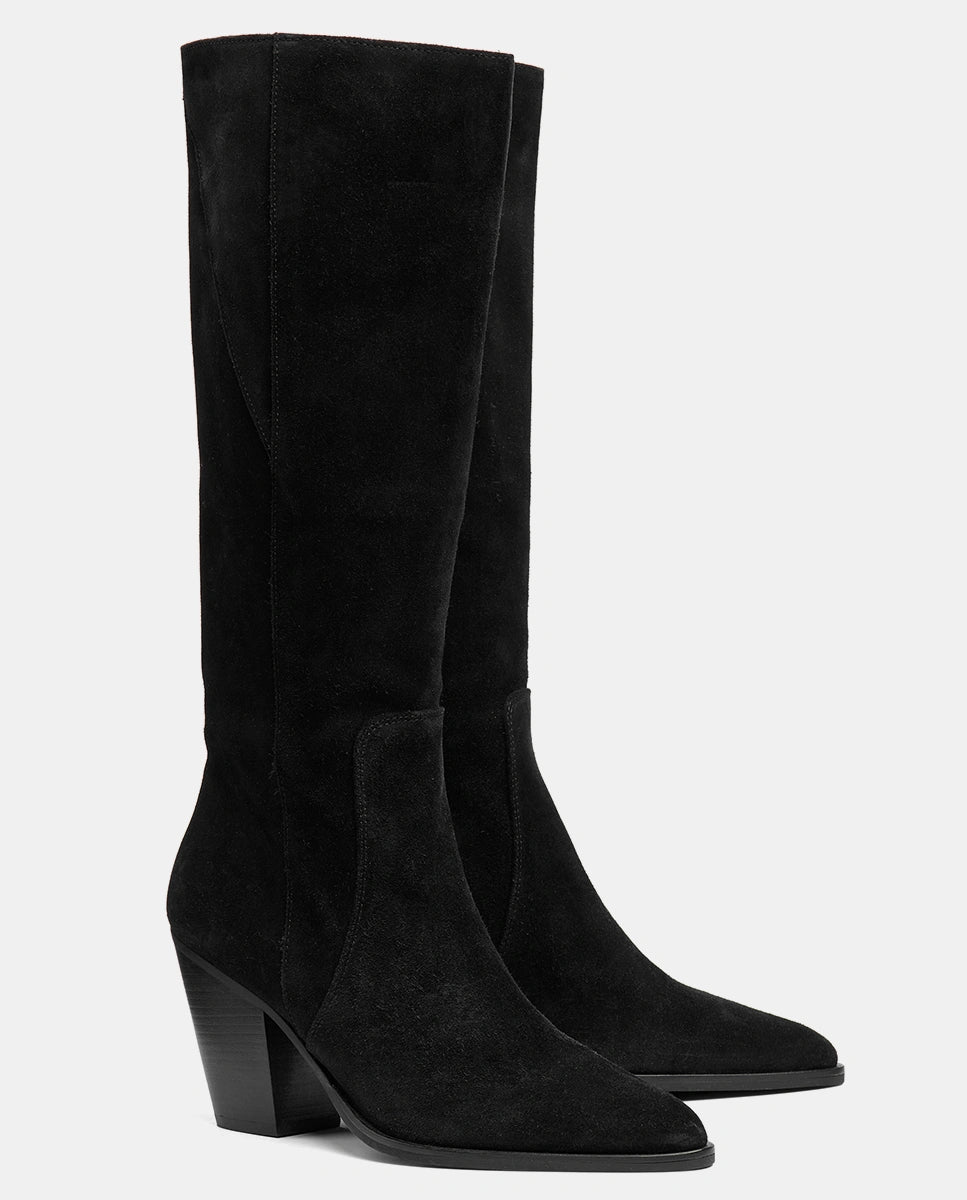 botas altas negras mujer