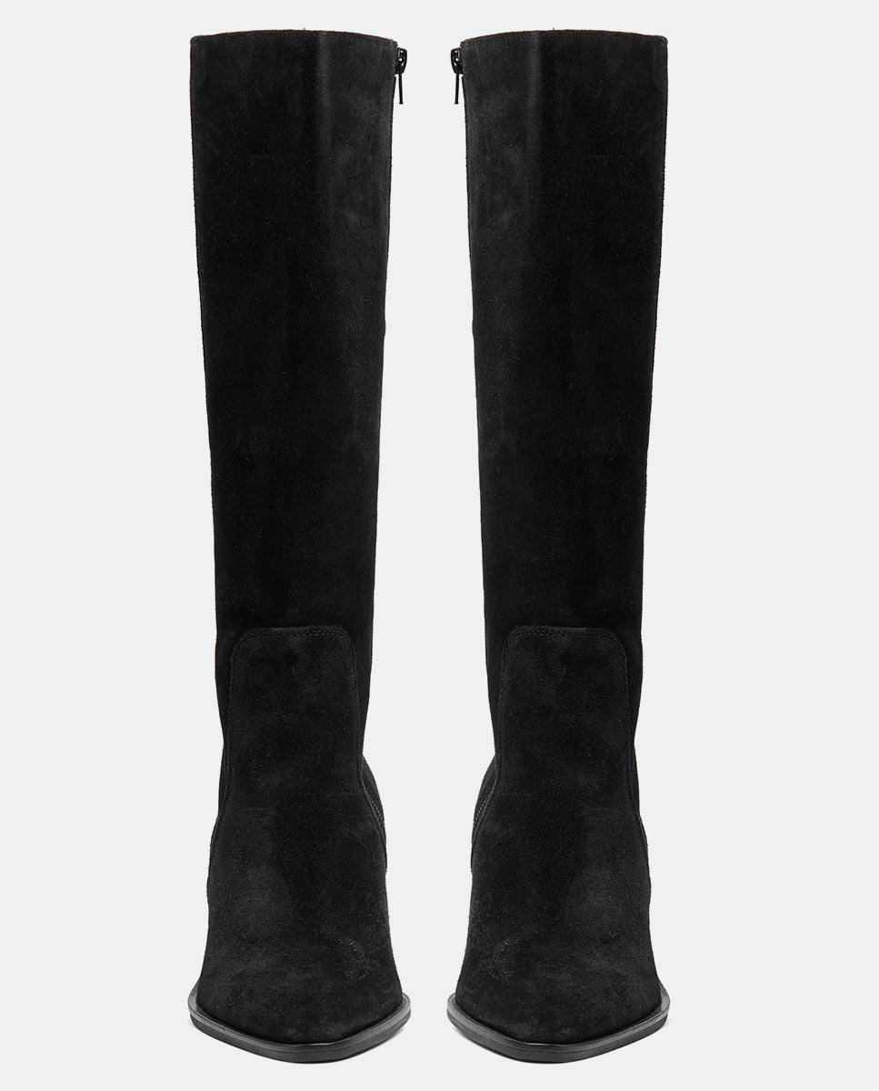 botas altas negras mujer