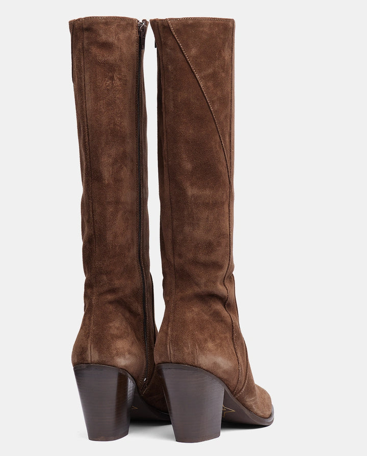botas altas marrones mujer