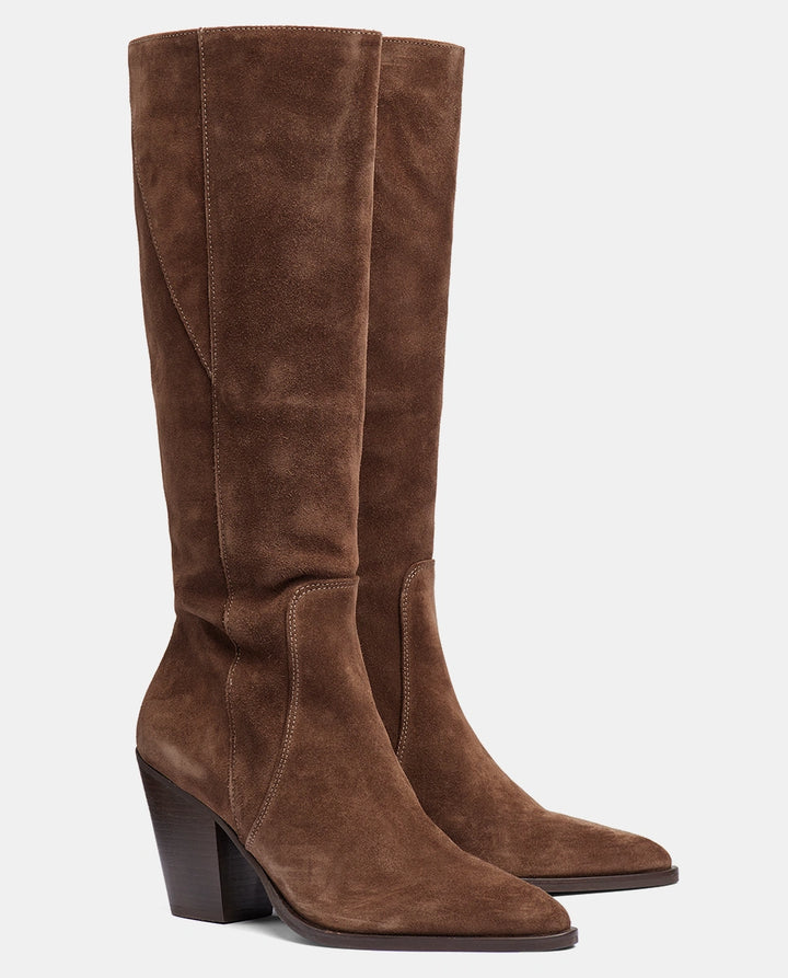 botas altas marrones mujer