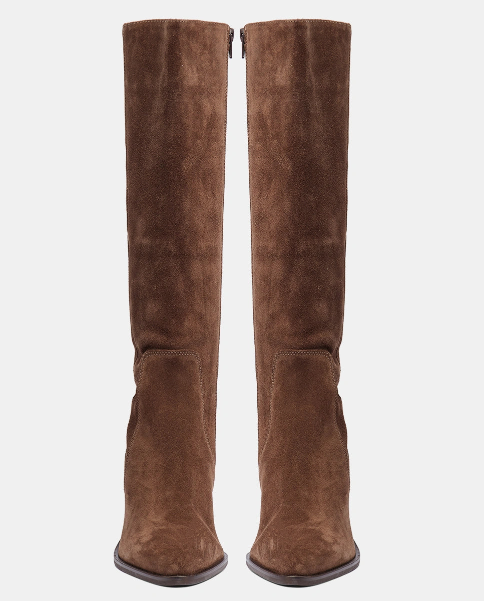 botas altas marrones mujer