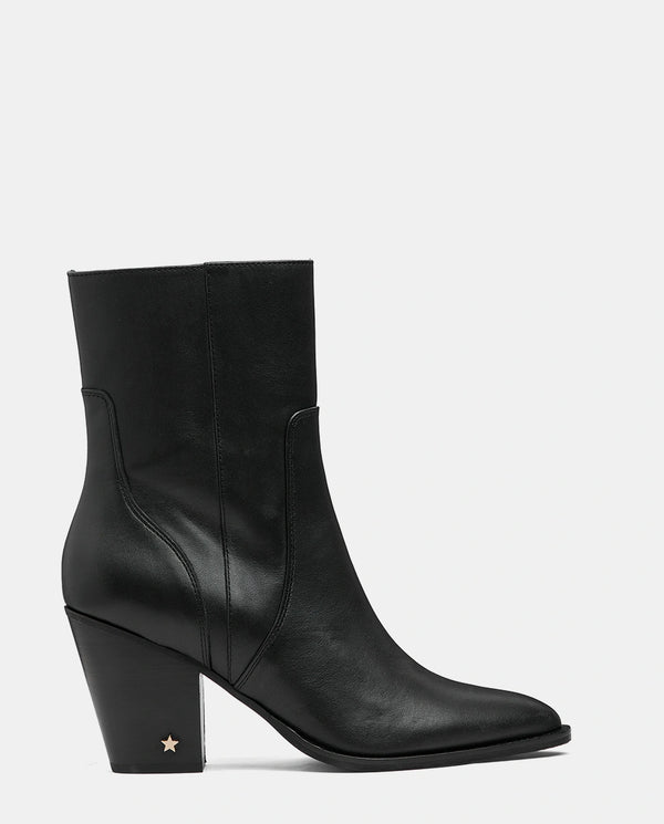 botín mujer piel negro