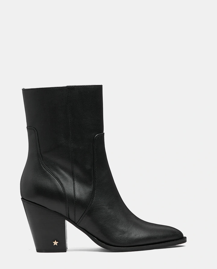 botín mujer piel negro