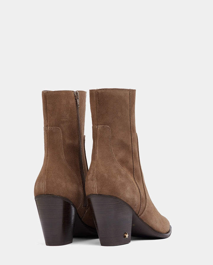 botín marrón piel mujer