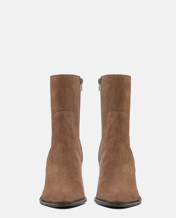 botín marrón piel mujer