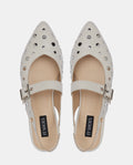 bailarinas gris claro con tachas