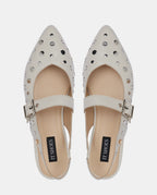 bailarinas gris claro con tachas