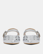 bailarinas plateadas con tachas