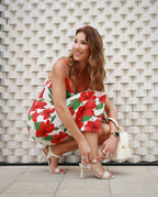 sandalias con tacón color blanco piel mujer