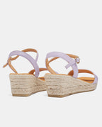 cuña esparto lila para mujer