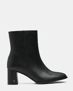 botines mujer piel negro