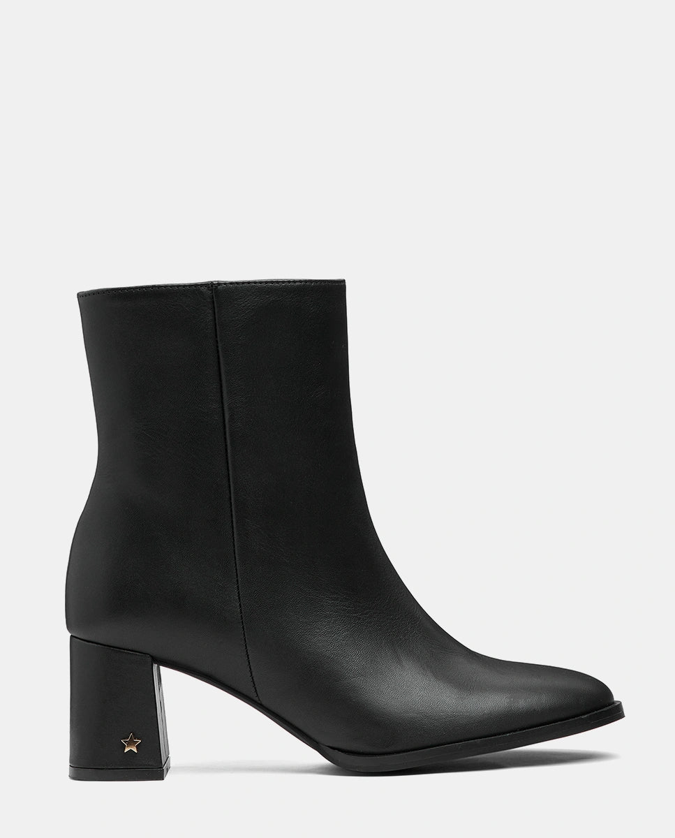 botines mujer piel negro