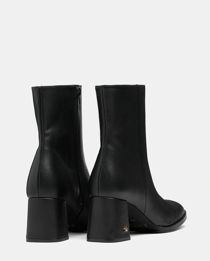 botines mujer piel negro