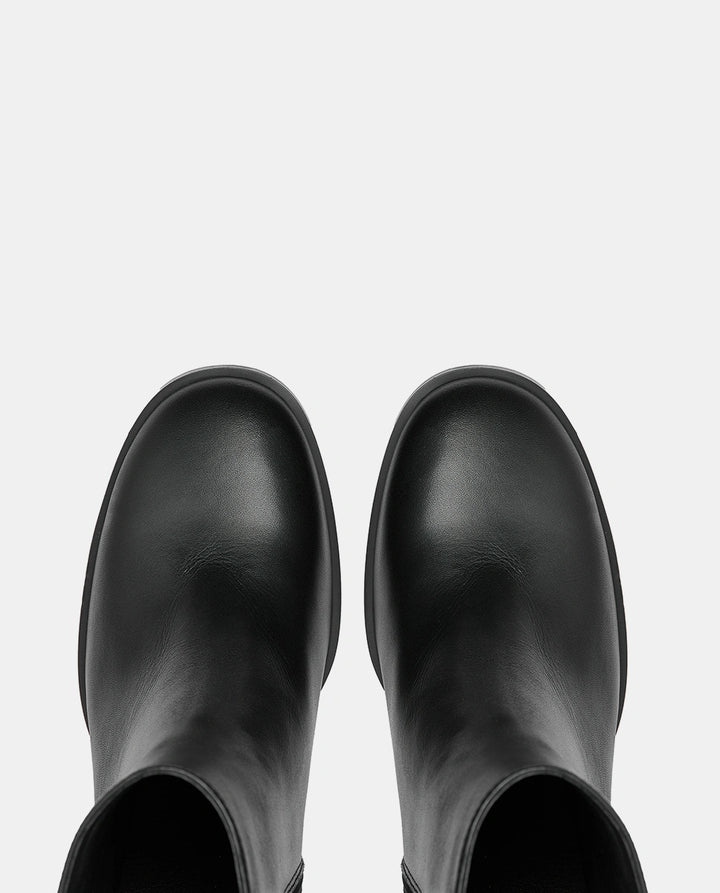 botines mujer piel negro