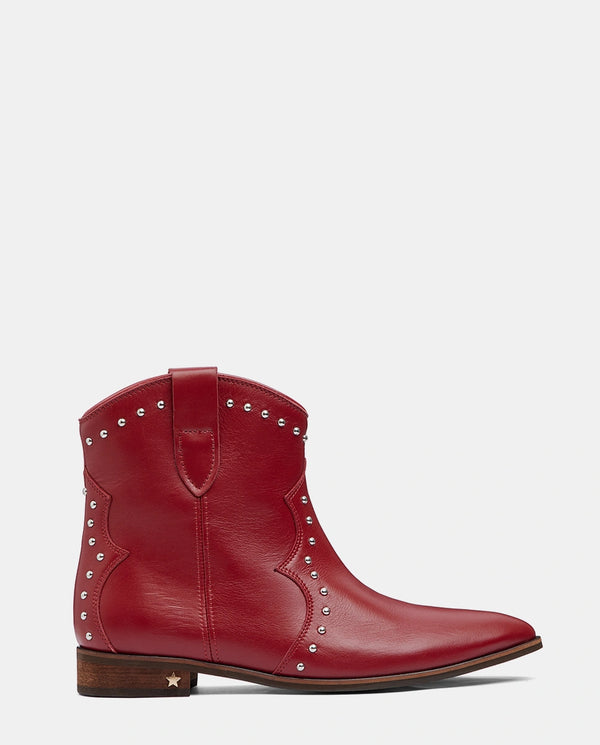 botines burdeos mujer piel