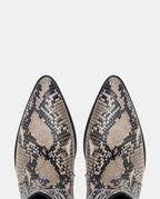 botines serpiente mujer