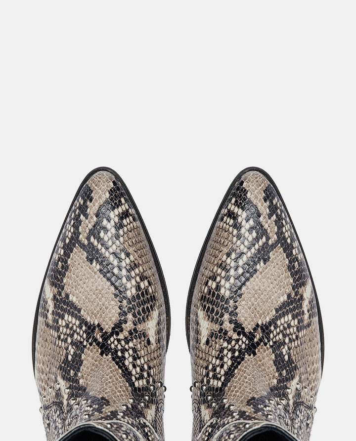 botines serpiente mujer