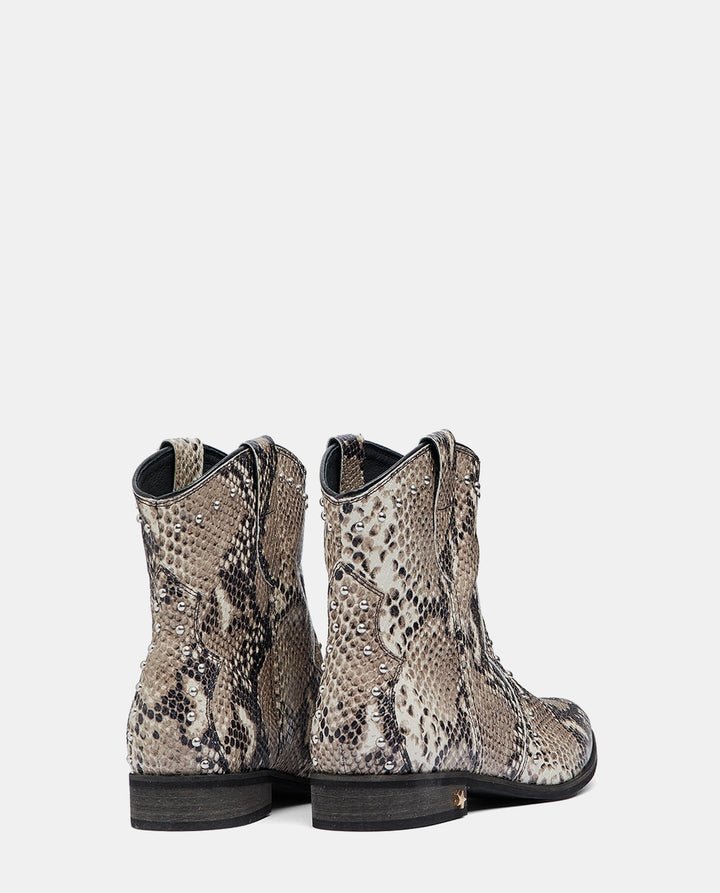 botines serpiente mujer