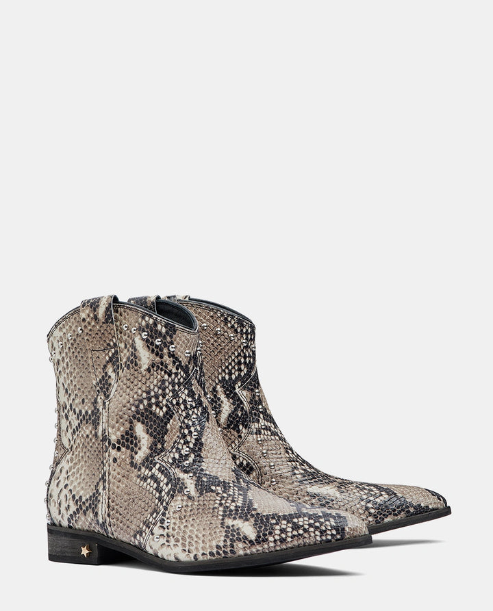 botines serpiente mujer