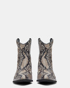 botines serpiente mujer