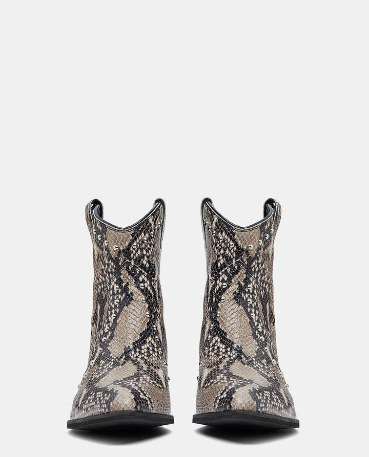 botines serpiente mujer