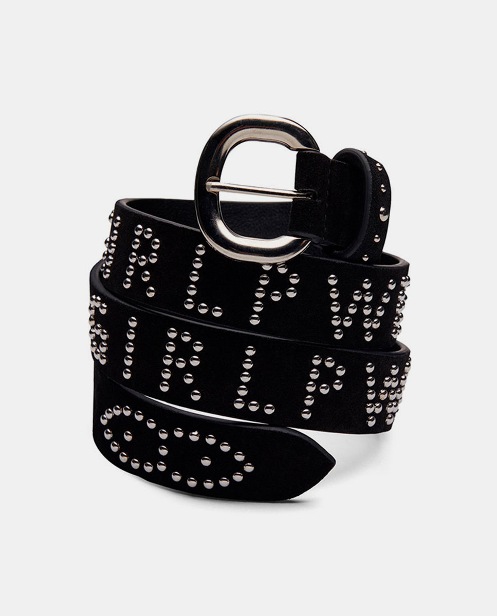 It-Girl-Power-Cinturon-hebilla-plateado-negro