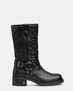 botas caña media negras mujer