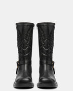 botas caña media negras mujer
