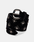 It-London-Cinturon-plateado-negro-tachuelas