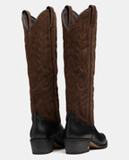 botas piel marrón cowboy mujer