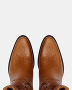 botas cowboy altas camel piel mujer