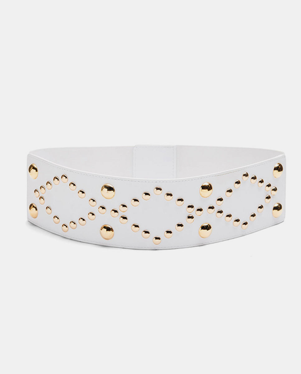 It-New-York-Cinturon-mujer-blanco-tachuelas-doradas