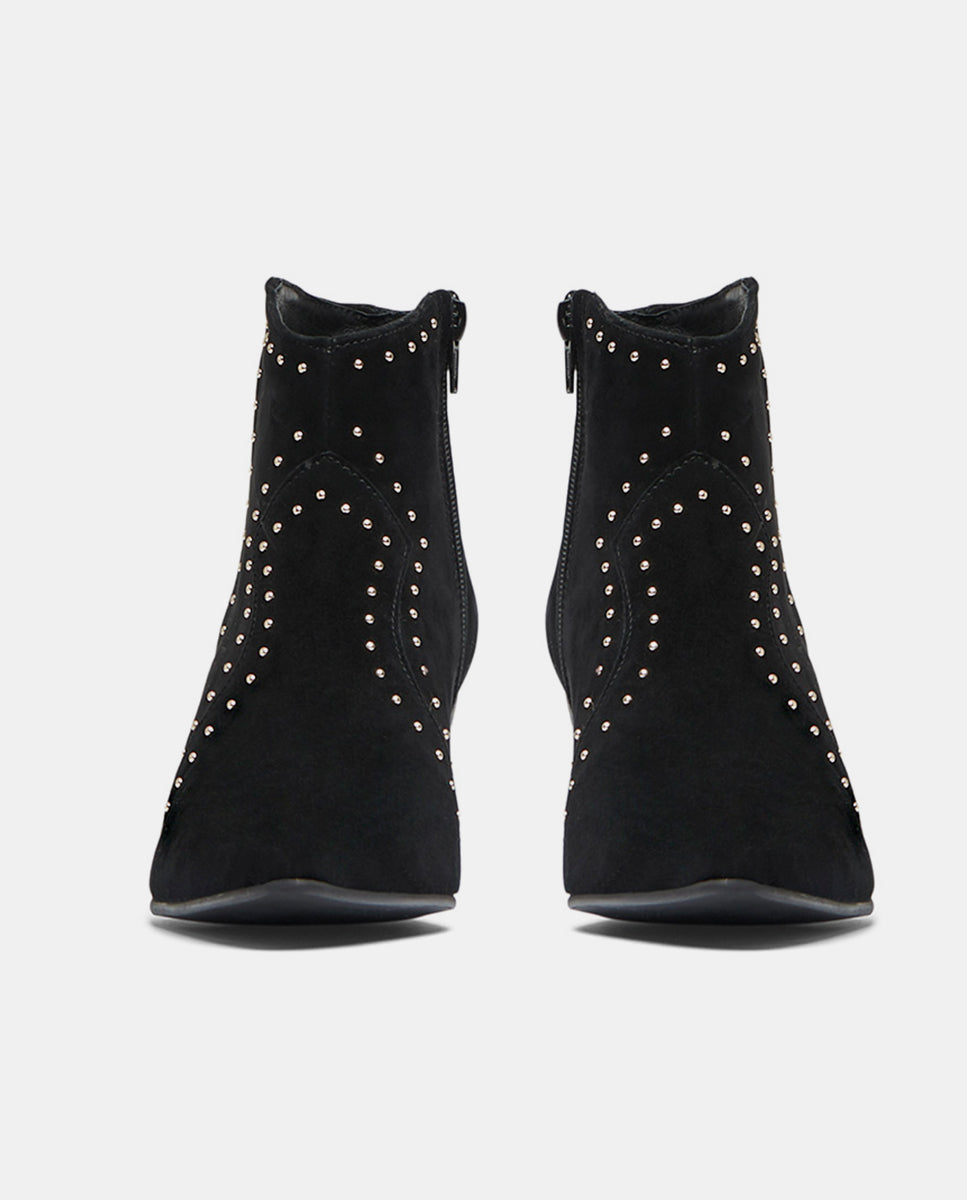 botin tachuelas negro ante tacon