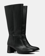 botas caña alta negras mujer