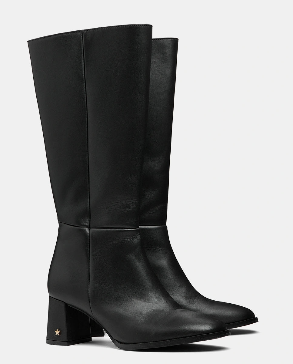 botas caña alta negras mujer
