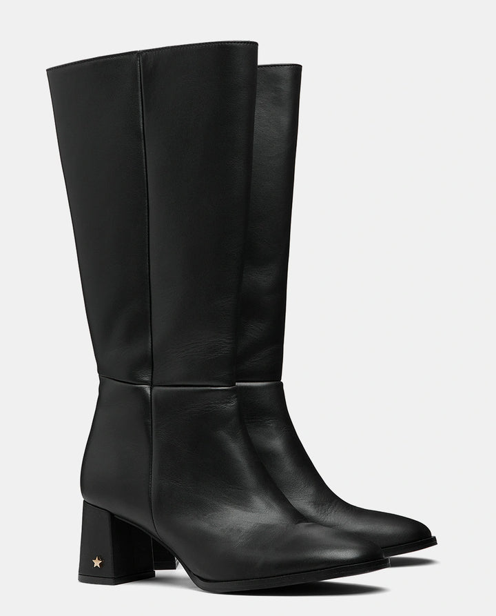 botas caña alta negras mujer