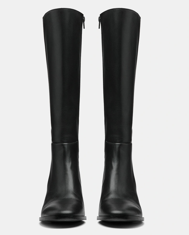 botas caña alta negras mujer