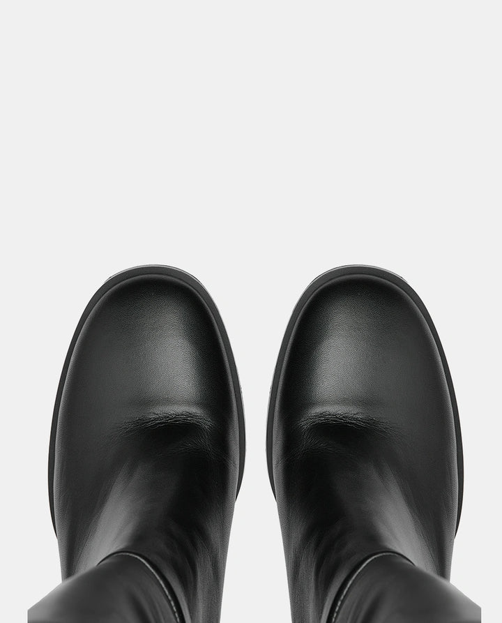 botas caña alta negras mujer