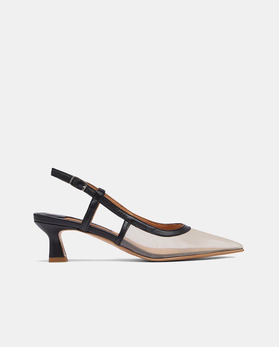 Sandalia transparente old money