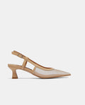 sandalia nude semitransparente