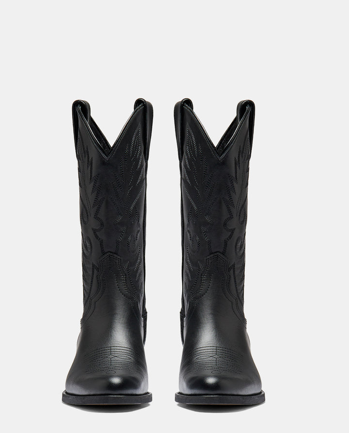 Botas Camperas Mujer Negras Media Caña Botas De Cuero Negras Mujer