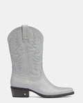 botas de caña media cowboy gris claro para mujer