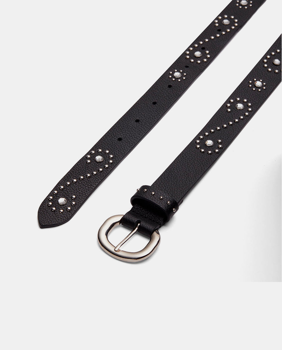 Only-For-It-Rockstars-Karat-cinturon-mujer-piel-negro-hebilla-plateada-it-shoes