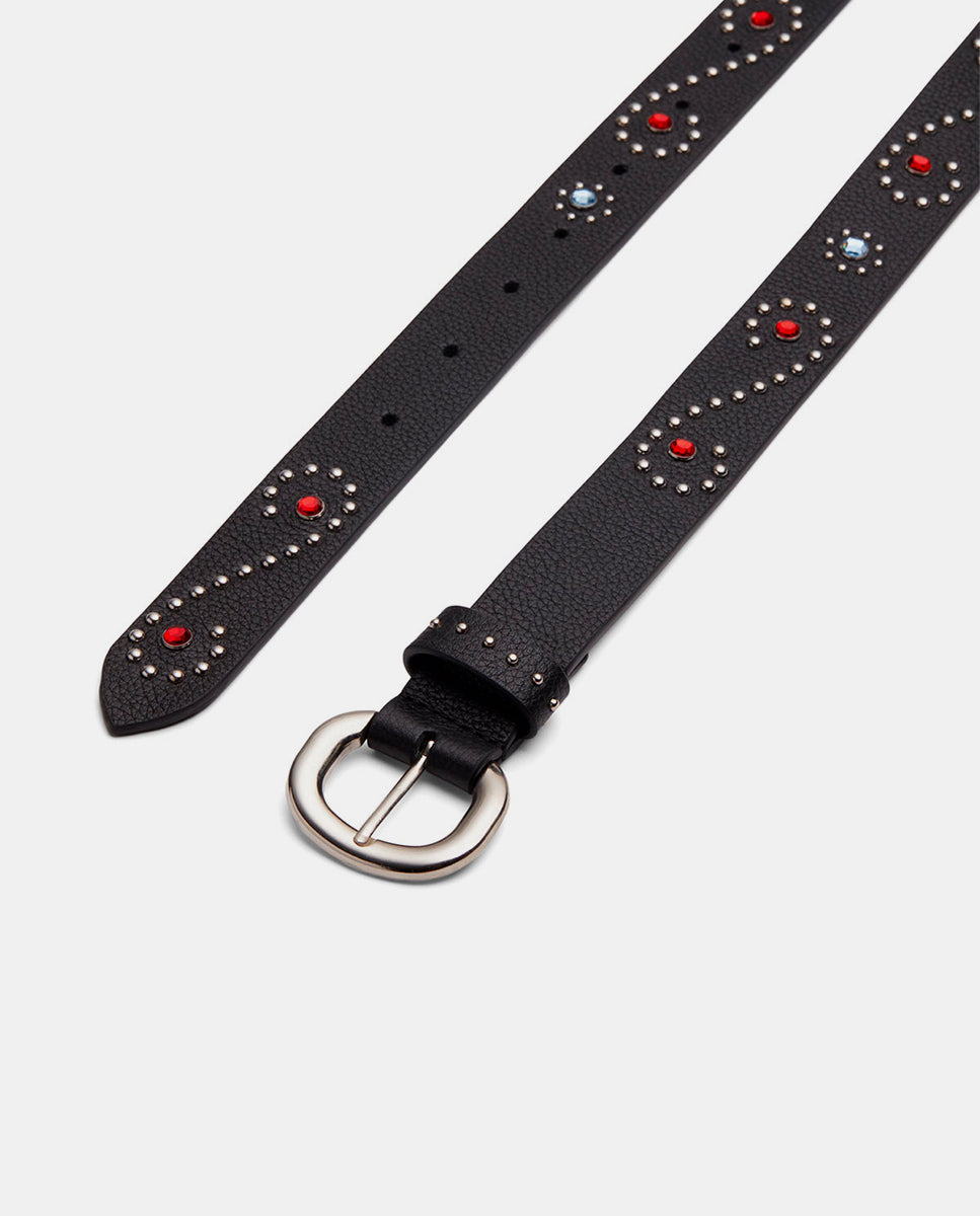 Only-For-It-Rockstars-Ruby-cinturon-piedras-colores-negro-plata