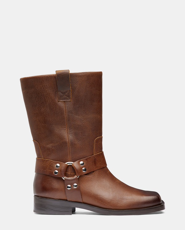 Botas Estilo Biker Para Mujer - Con Tachuelas Metálicas Y Correas Ajustables Con Hebilla, Ideal Para Otoño E Invierno