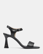 sandalias con tacón alto negras para mujer